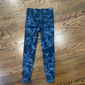 Gymshark Blue Camo Leggings